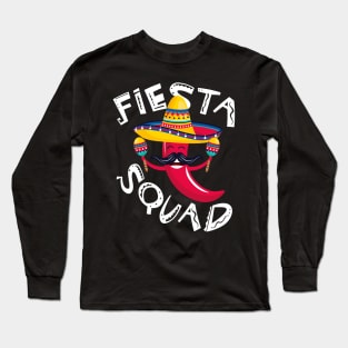 Cinco de Mayo, Fiesta Squad Mexican Party Long Sleeve T-Shirt